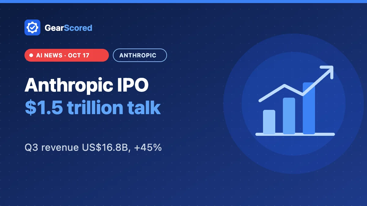 Anthropic IPO valuation talks drop to 1.5 trillion dollars