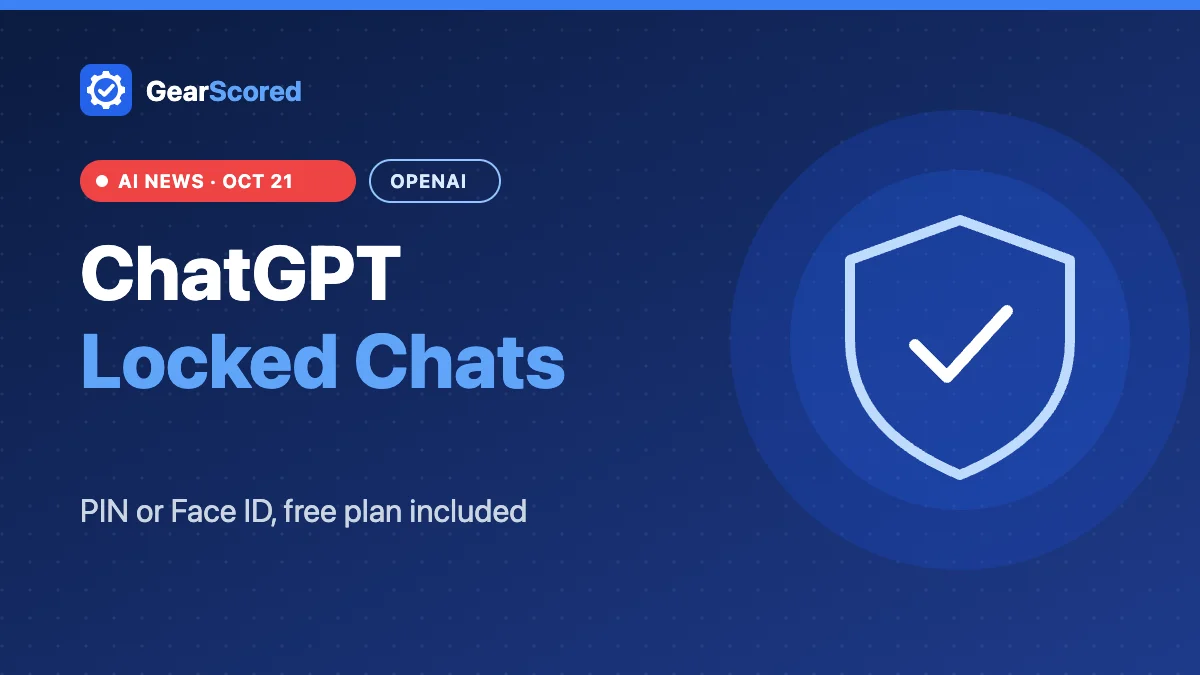 ChatGPT Locked Chats with PIN and Face ID
