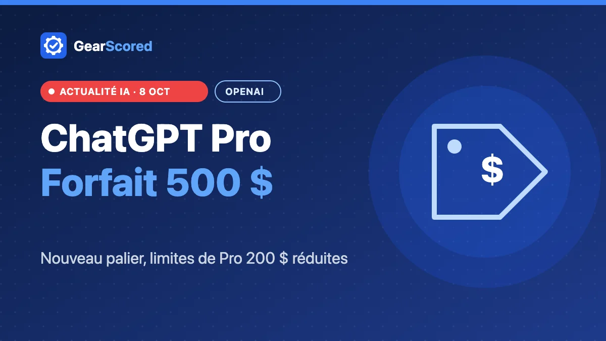 ChatGPT Pro 500 : le nouveau forfait d’OpenAI à 500 $