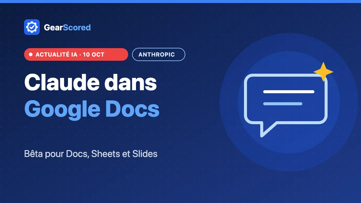 Illustration de l’arrivée de Claude dans Google Docs, Sheets et Slides