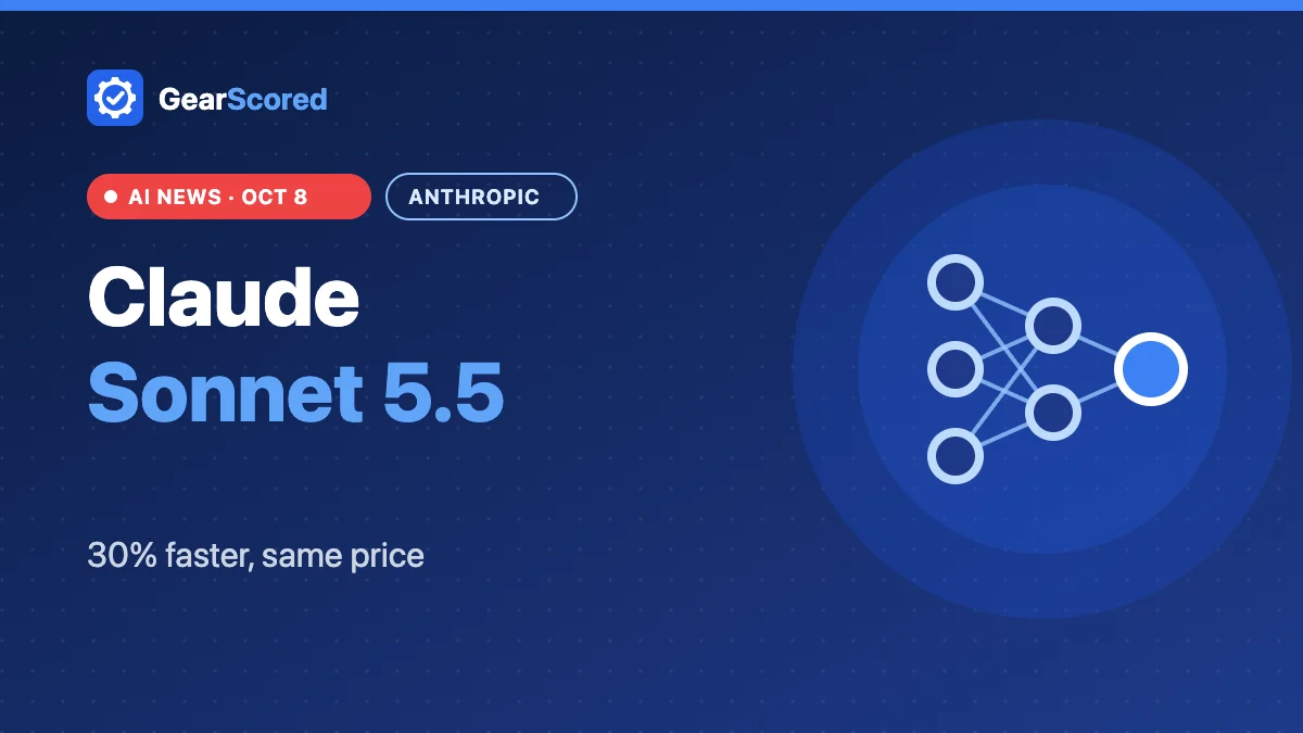 Claude Sonnet 5.5 – 30% faster, same price
