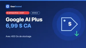 Google AI Plus : baisse de prix à 4,99 $ et 400 Go de stockage