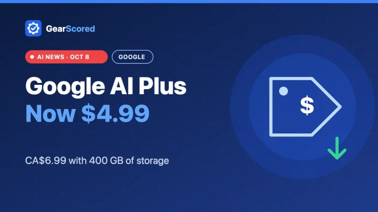 Google AI Plus Now $4.99 – CA$6.99 with 400 GB of storage