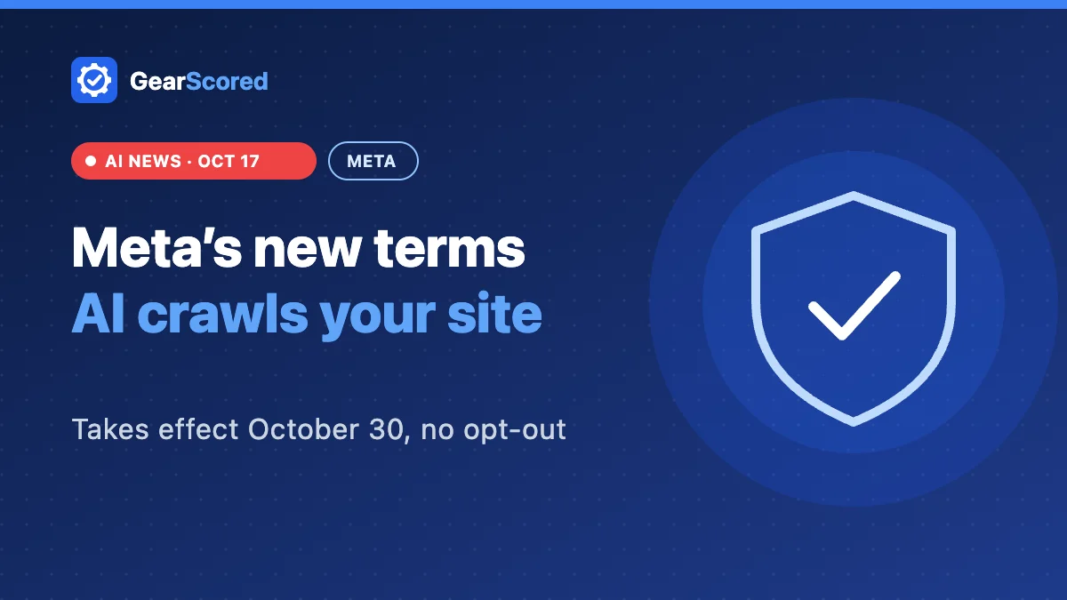 Meta new terms allow crawling business websites for AI training
