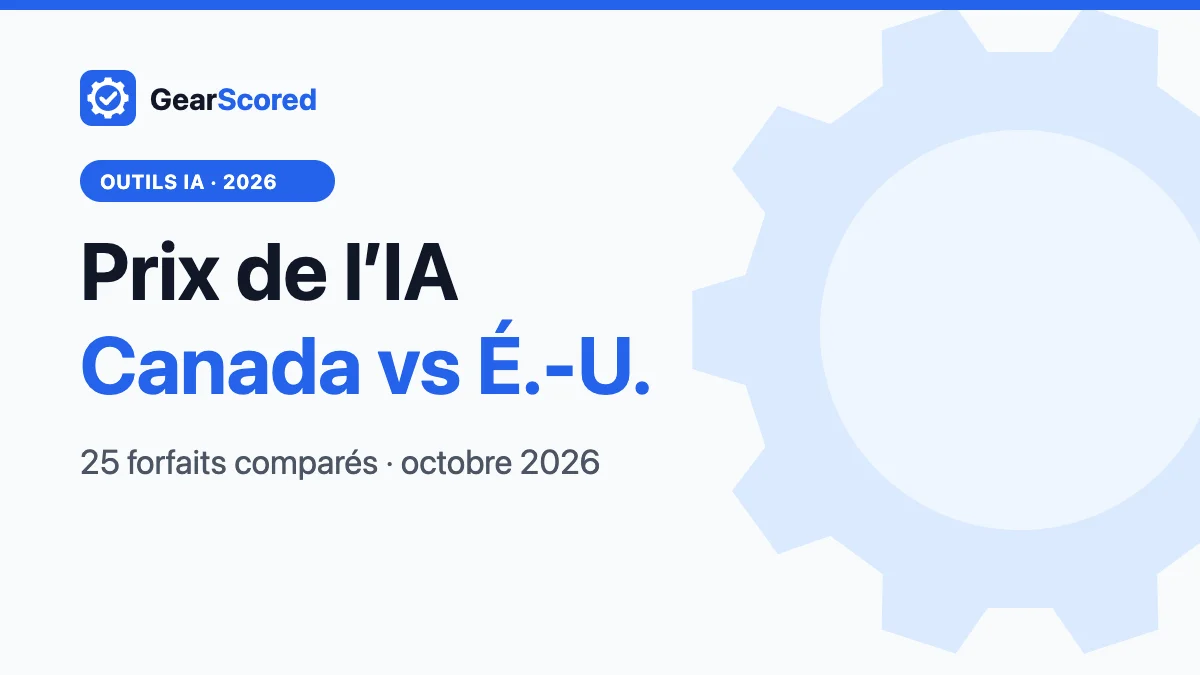 Prix des abonnements d’IA au Canada et aux États-Unis, octobre 2026
